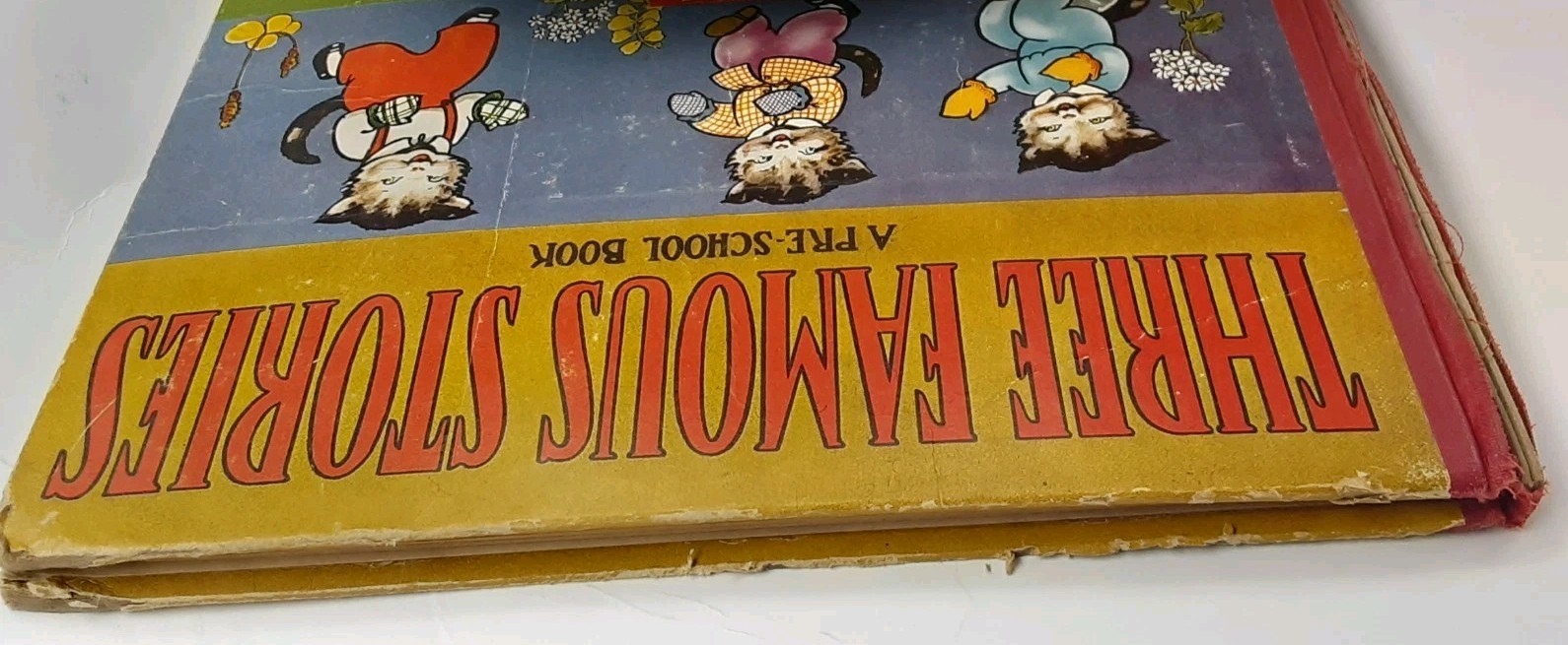 Vintage THREE FAMOUS STORIES Three Little Kittens Three Bears Three Pigs 1941