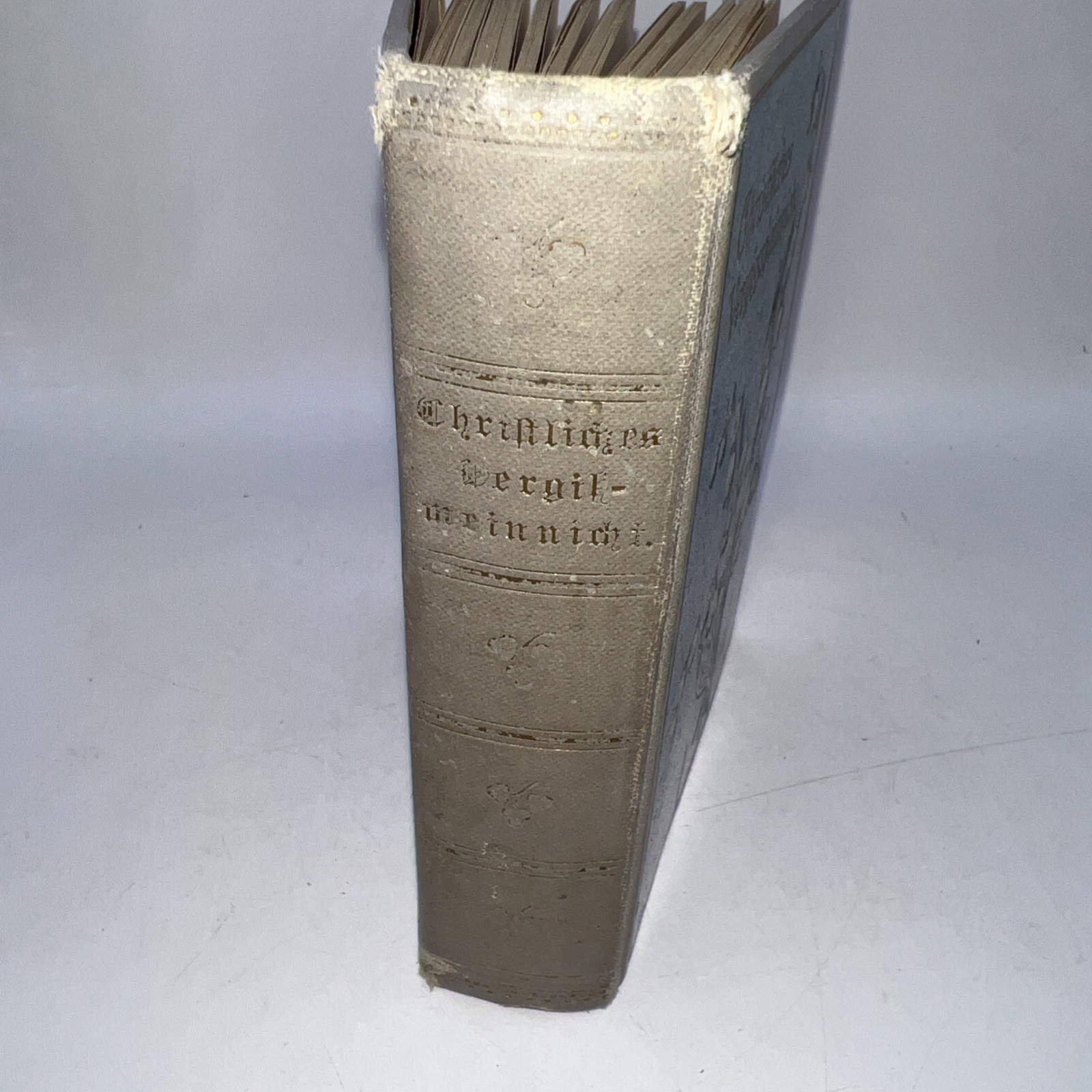 Vintage Forget Me Not German Prayer Book „Christliches Vergissmeinnicht“