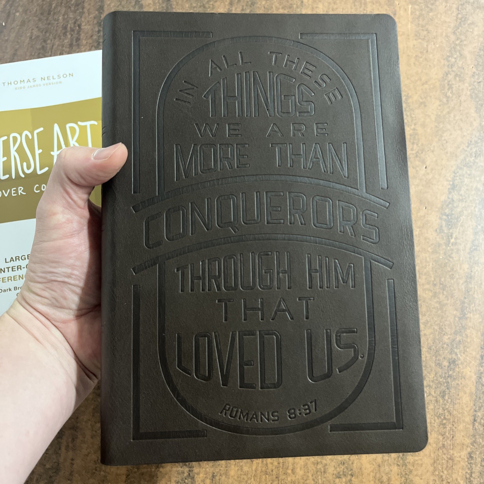 KJV Large Print Center Reference Bible Thumb Indexed Genuine Leather $125 Retail