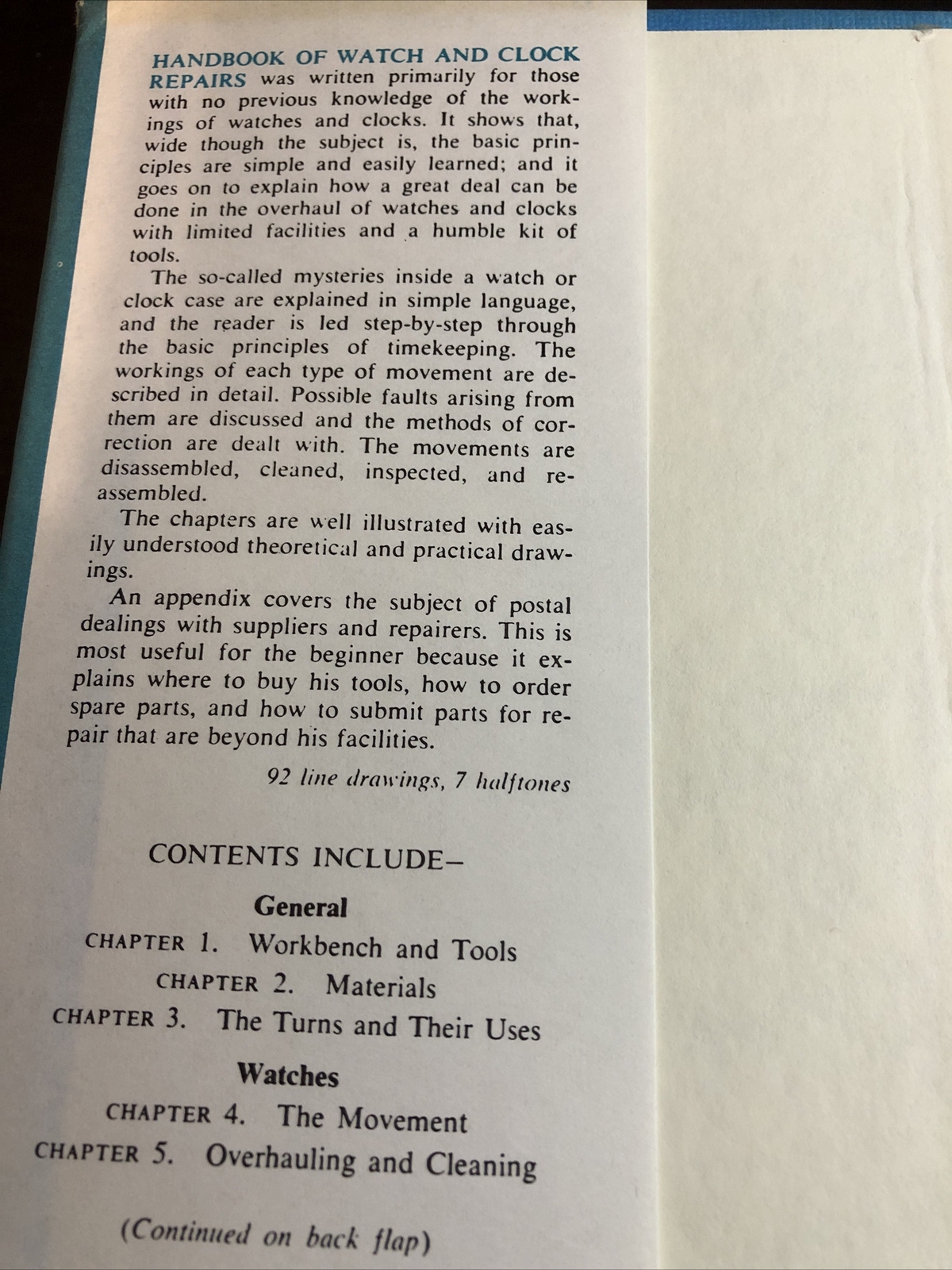 Handbook of Watch and Clock Repairs