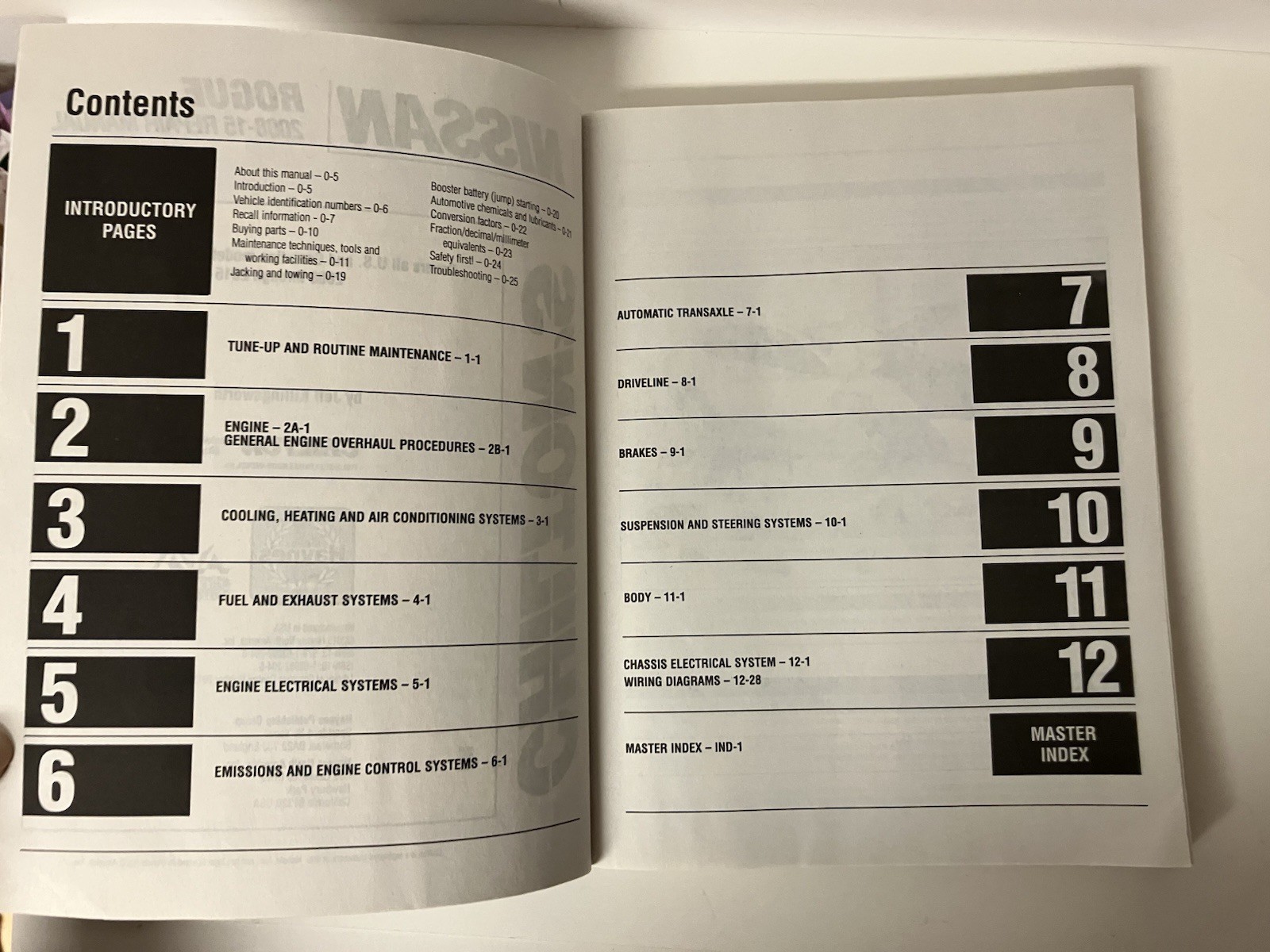 Nissan Rogue 2008-15 Repair Manual Chilton 52600 Trade Paperback VERY GOOD