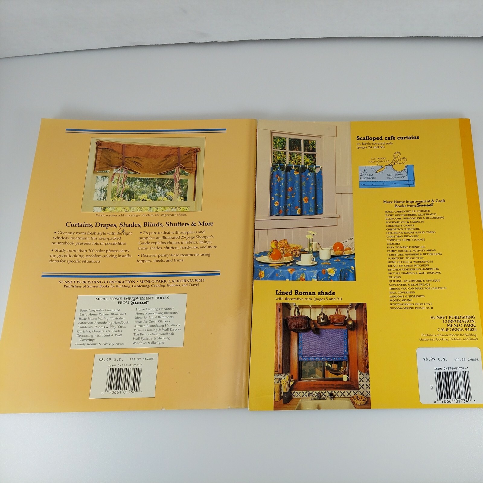 Ideas For Great Window Treatments + Curtains, Draperies & Shades Sunset Books PB