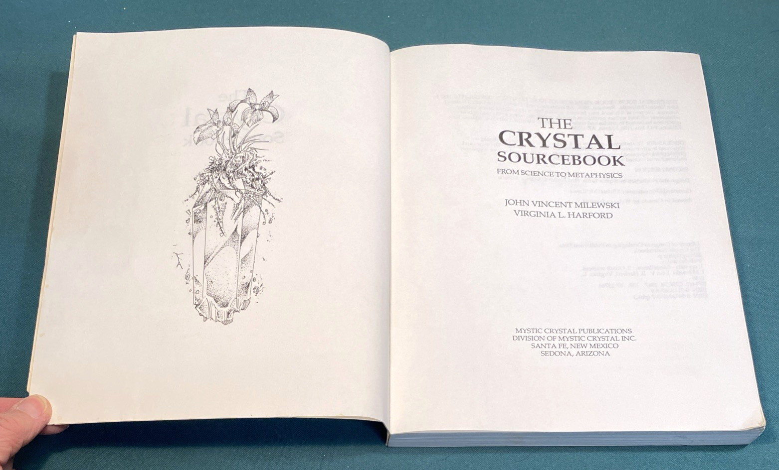 THE CRYSTAL SOURCEBOOK by Milewski Harford ~ Clean Softcover ~2nd Edition ~ 1988