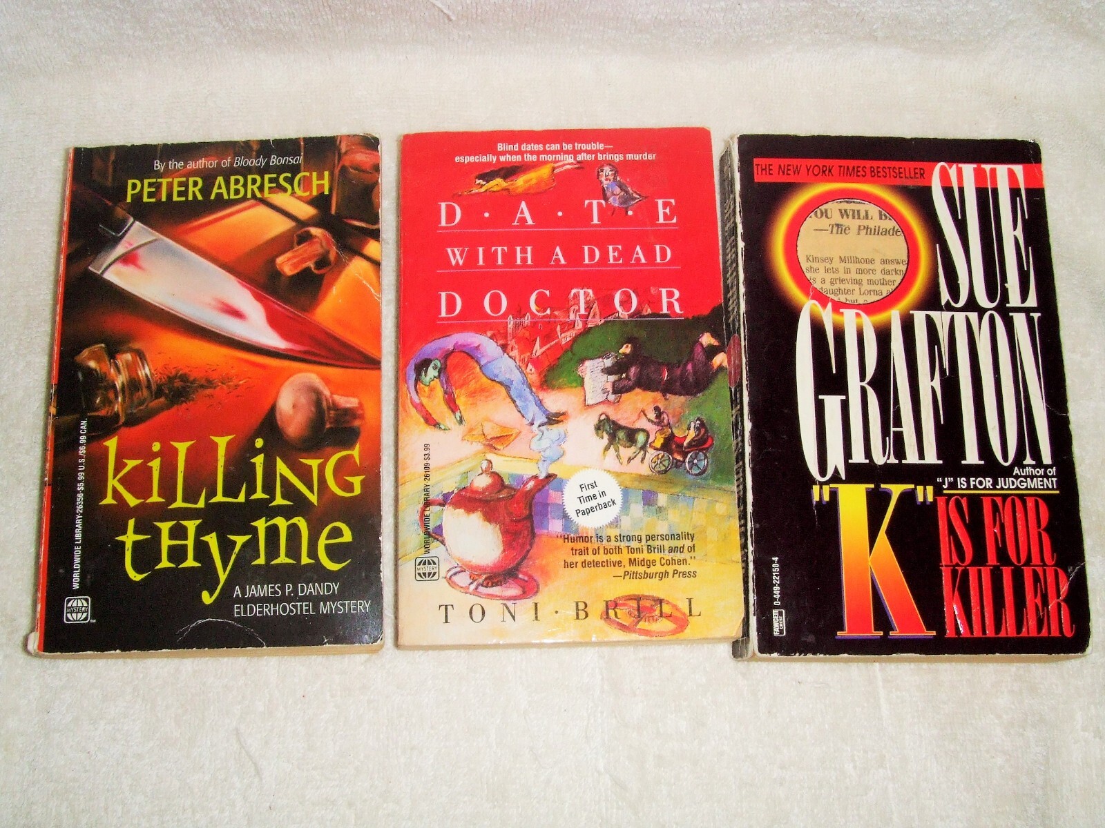 Lot Of 8 Assorted Cozy Mysteries ~ Mixed Authors ~ Used Paperbacks ~ i