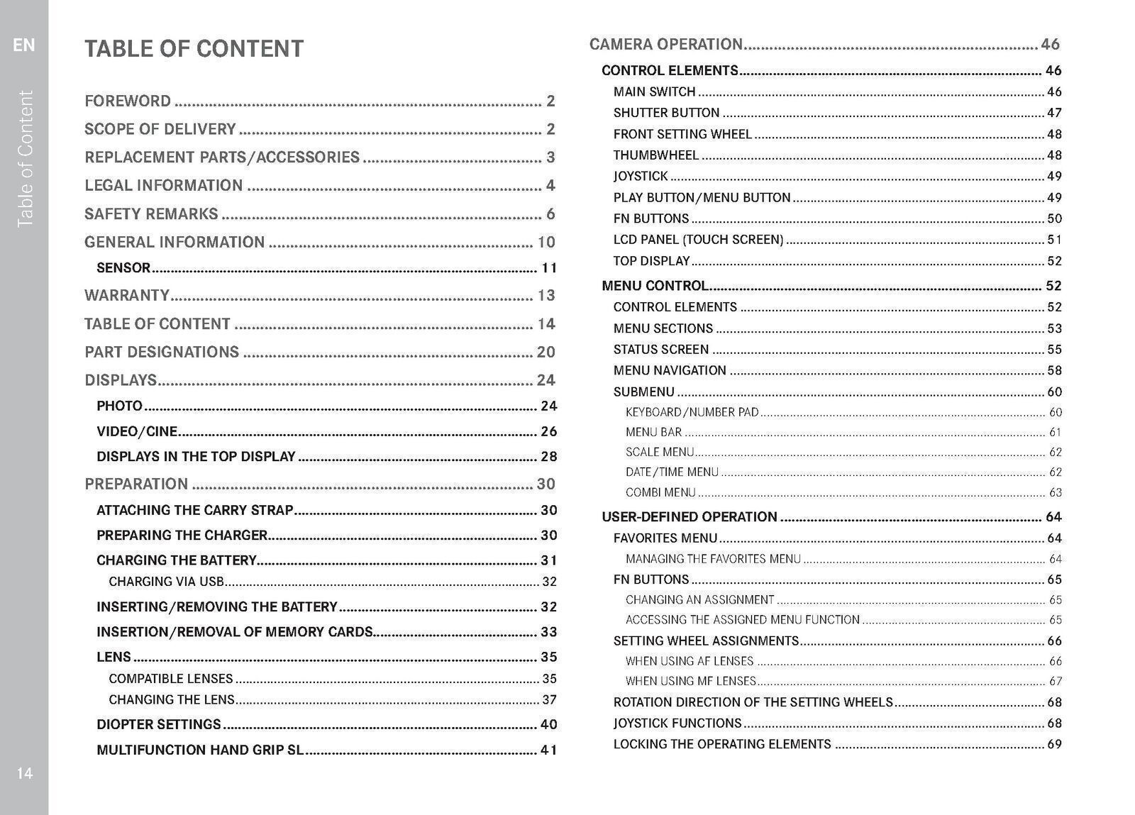 Leica SL2 Instruction User Manual : 220 Pages, PVC Cover & DURABLE SPIRAL