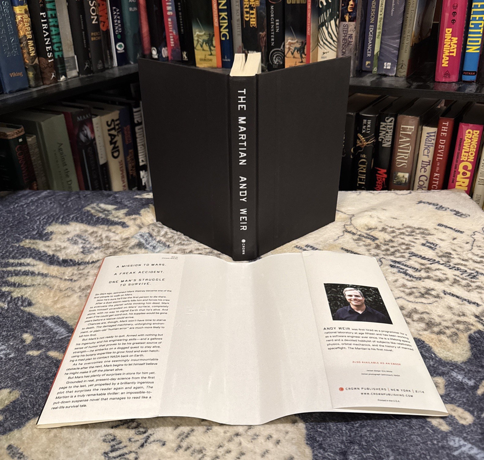 The Martian by Andy Weir (2014, Hardcover) First Edition/Late Print, VG, HCDJ