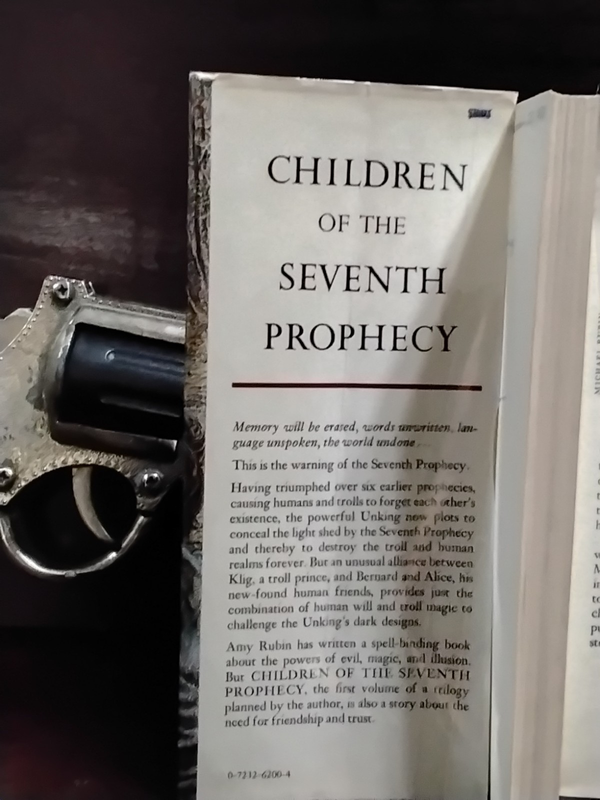 ​Amy Kateman Rubin Children of the Seventh Prophecy 1981 1st 1st VG HCDDJ Warne