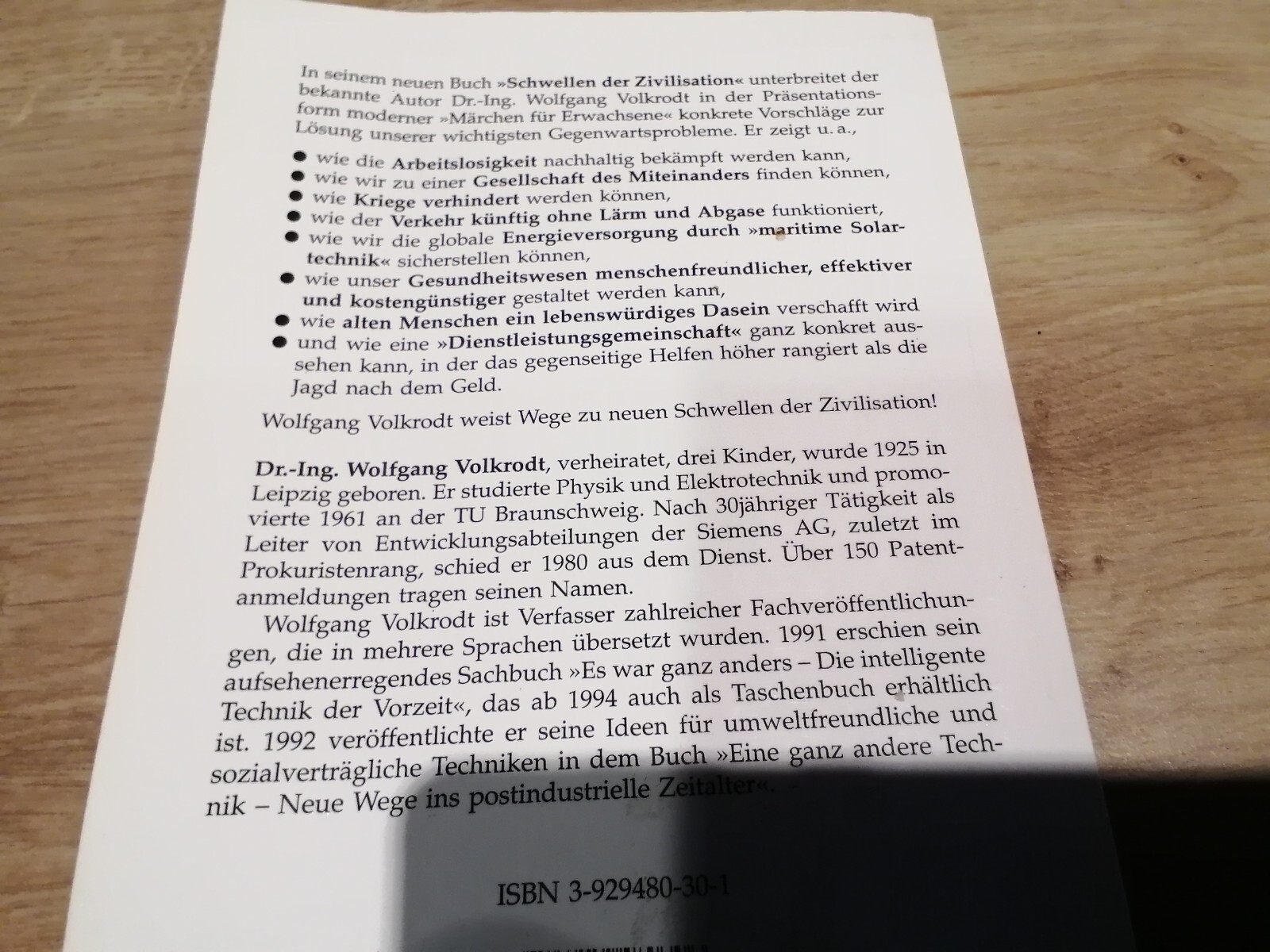 Schwellen der Zivilisation. Ein Märchenbuch für Erwachsene