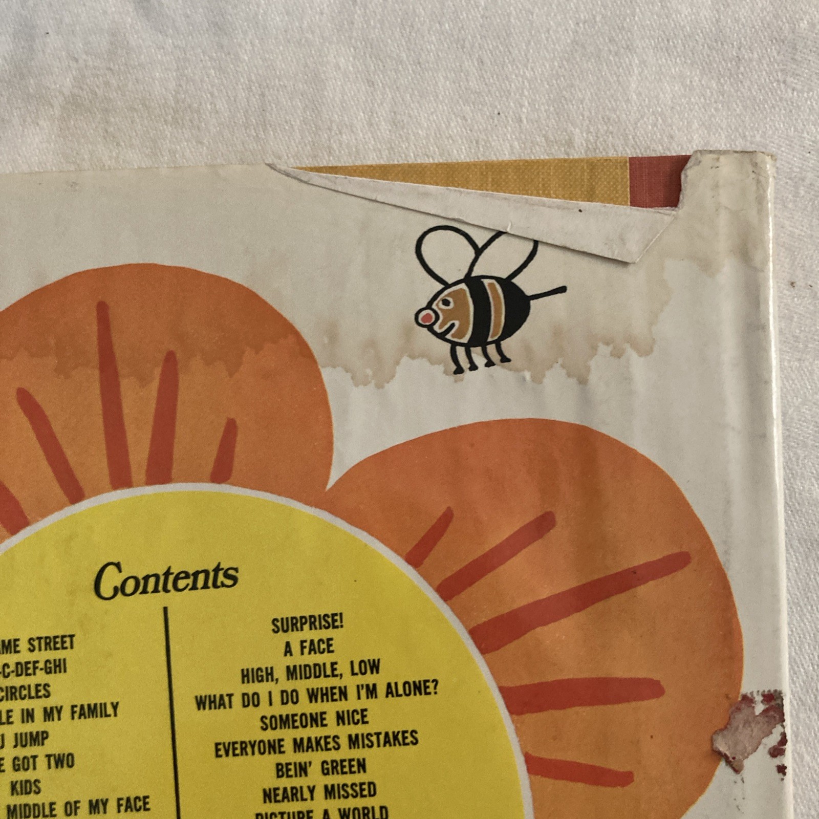 The Sesame Street Song Book Raposo and Moss 1971, Damaged Book Jacket 1st Print