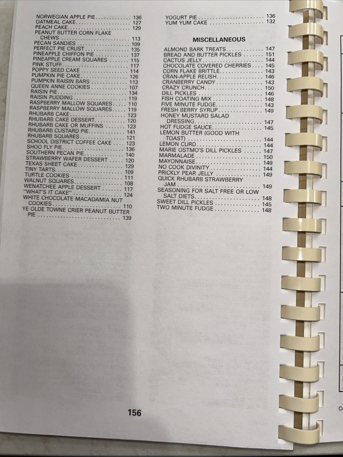 1999 Yuma, Arizona Community Cookbook Spiral Bound Recipes 156 Pages