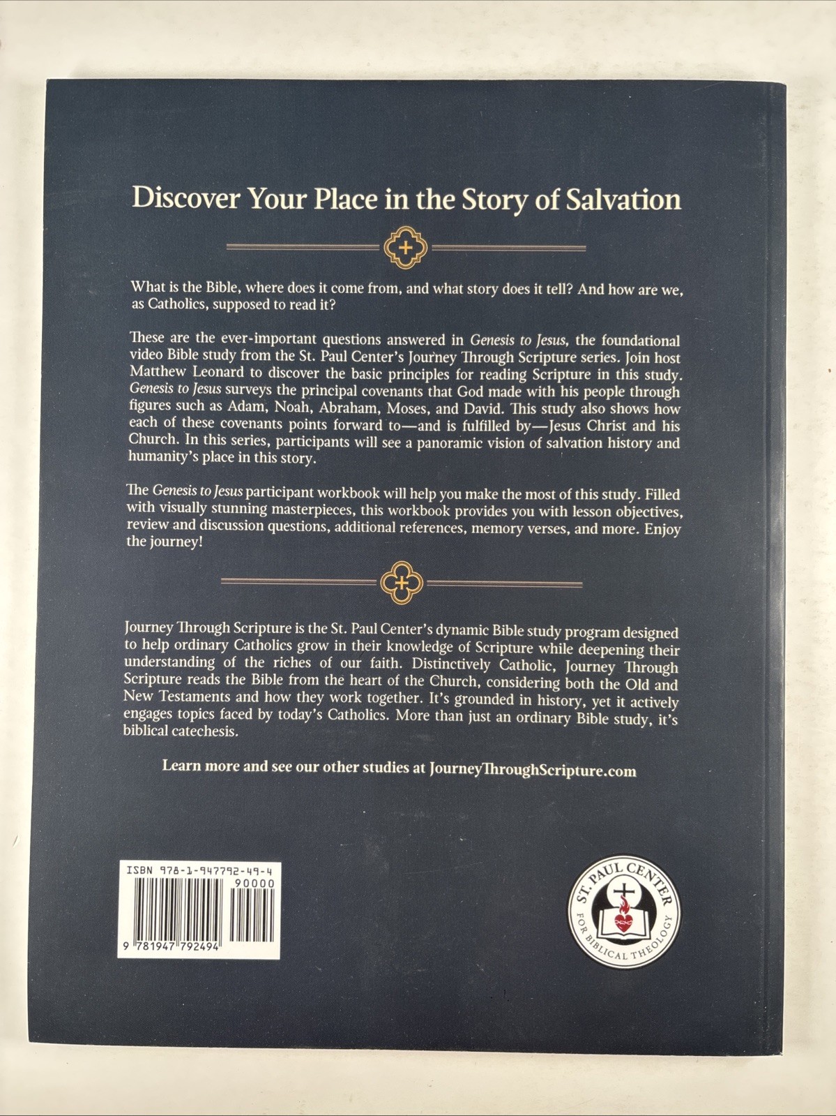 Genesis To Jesus: Journey Through Scripture DVDs, Leader Guide, 4 Workbooks