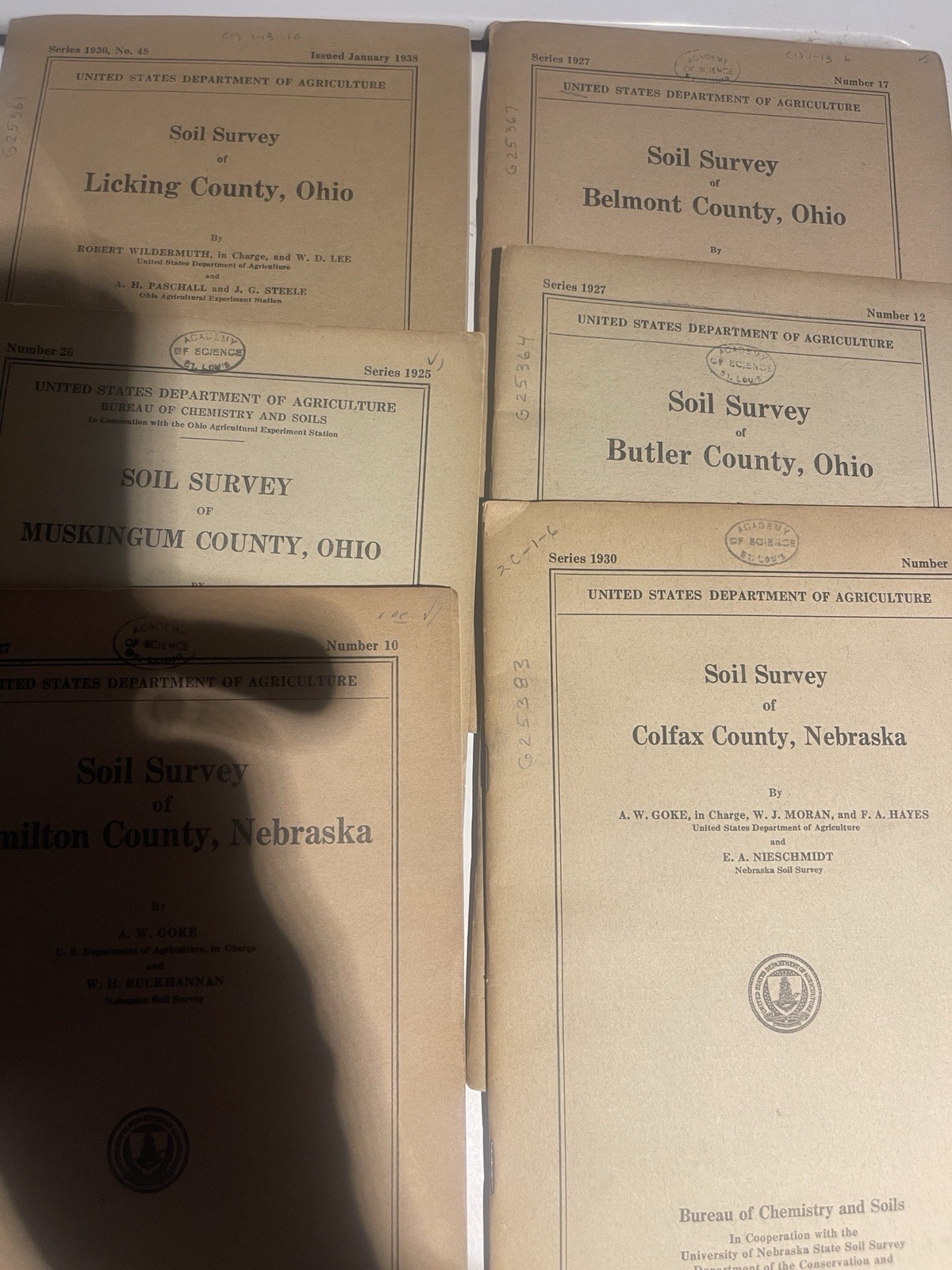 29 Soil Survey Booklet From The 1920S 30S And 40S All Have Maps..