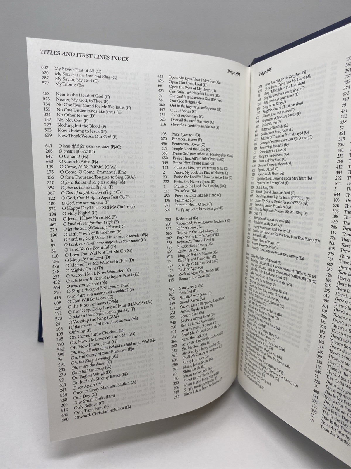 The Worship Hymnal 2008 Slate Blue HC Lifeway Worship First Edition Clean Pages