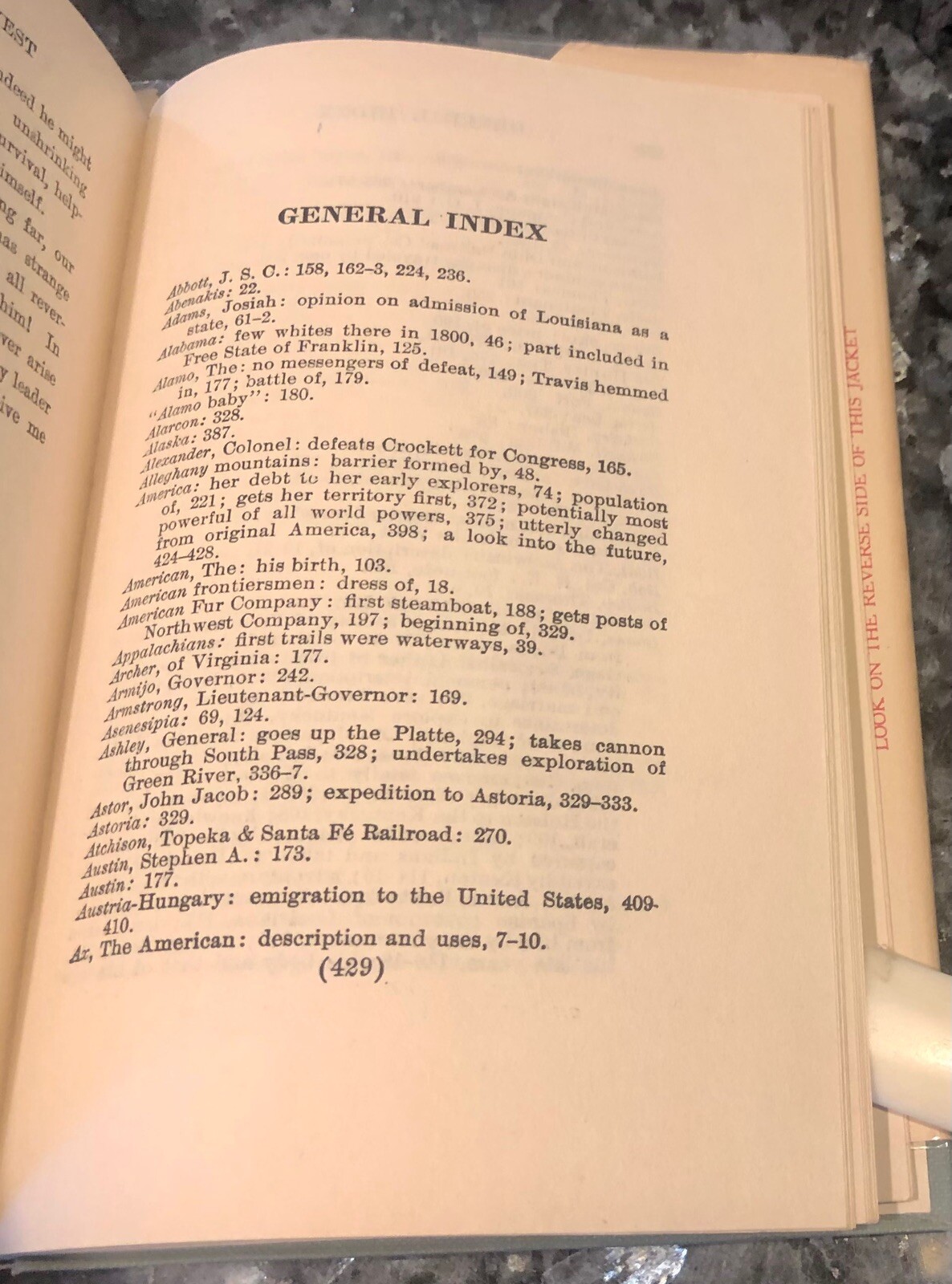 WAY TO THE WEST/EMERSON HOUGH, deluxe edition, 1922, VG+ book, Crockett, Boone