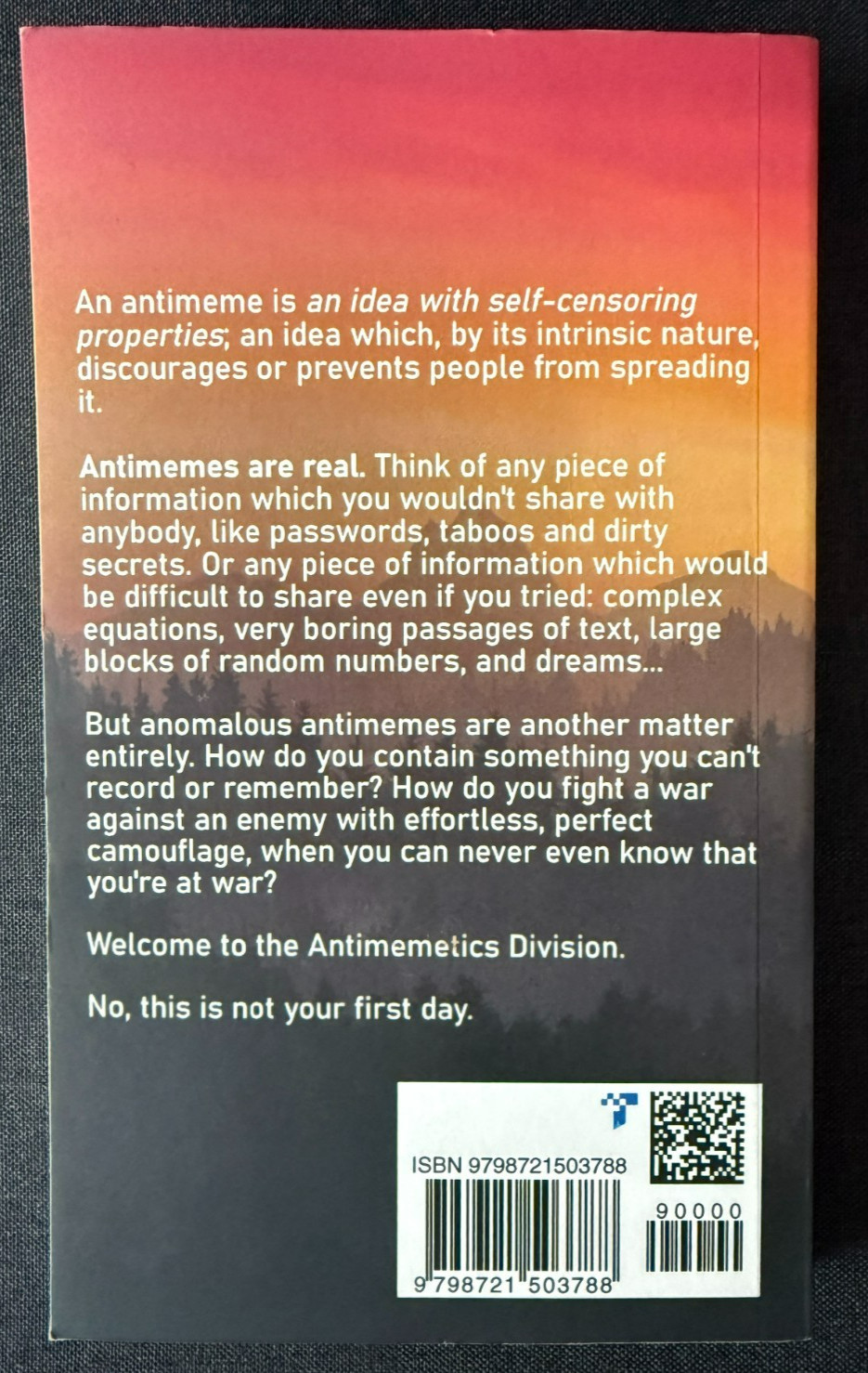 There Is No Antimemetics Division by qntm (PB, 2021) Out of Print Edited