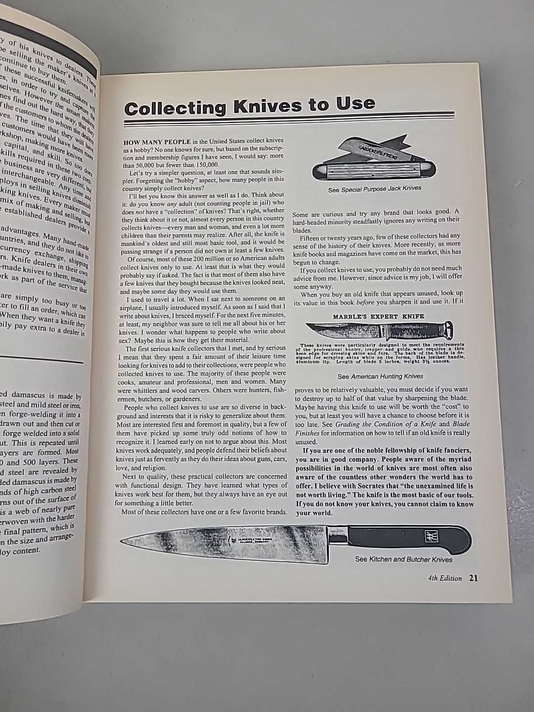 Levi’s guide to knives and their values SIGNED by Bernard Levine