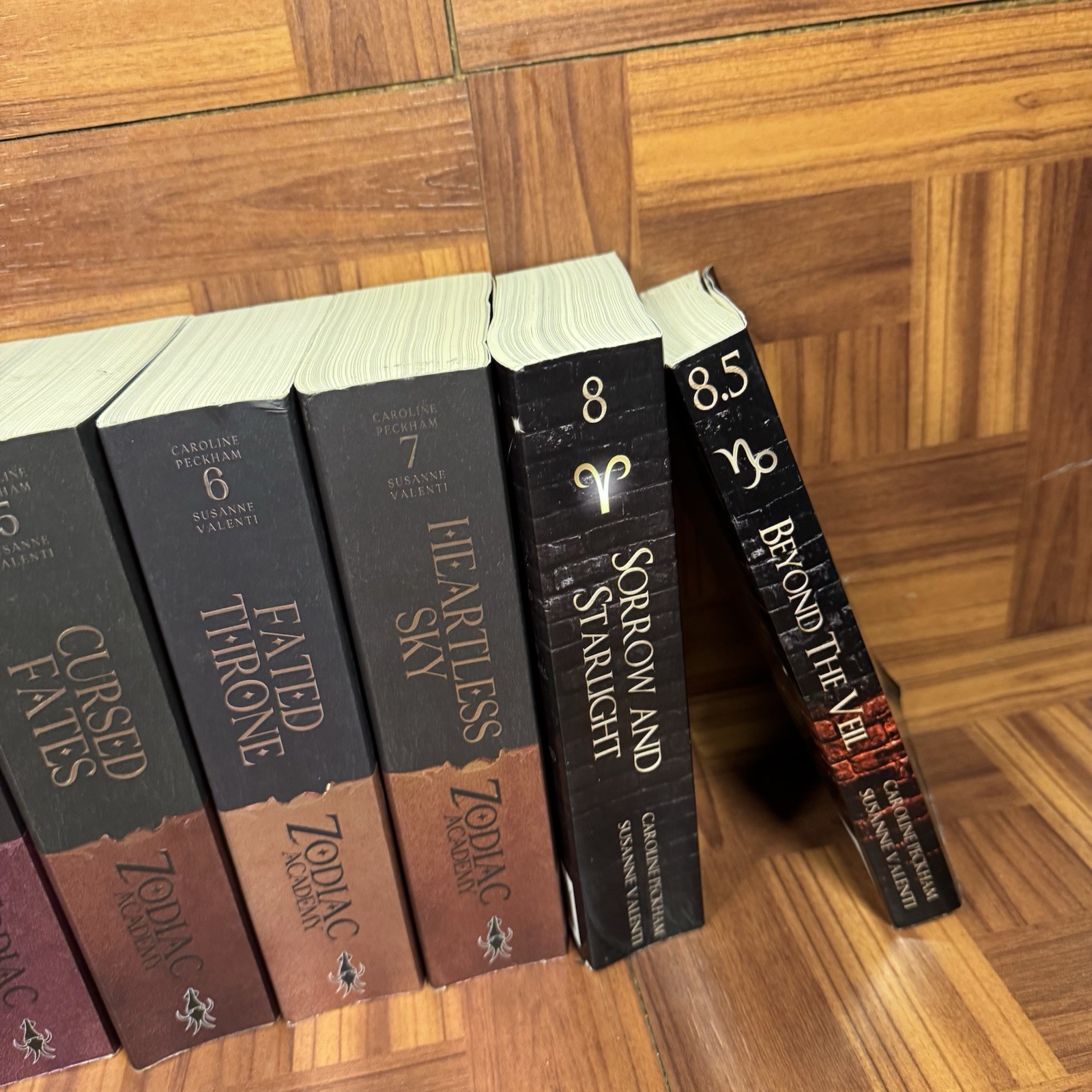 Set Of 10 Zodiac Academy Books 0.5-8.5