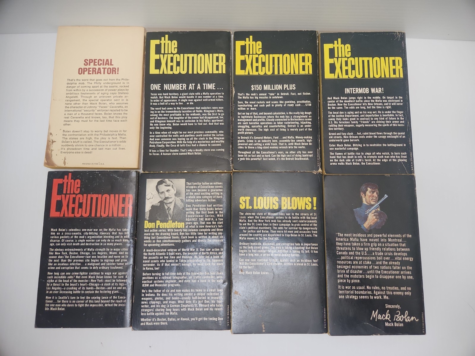 Don Pendleton Mack Bolan The Executioner Lot #14 #15 #18-26 #29-#32 #34 #35 #38
