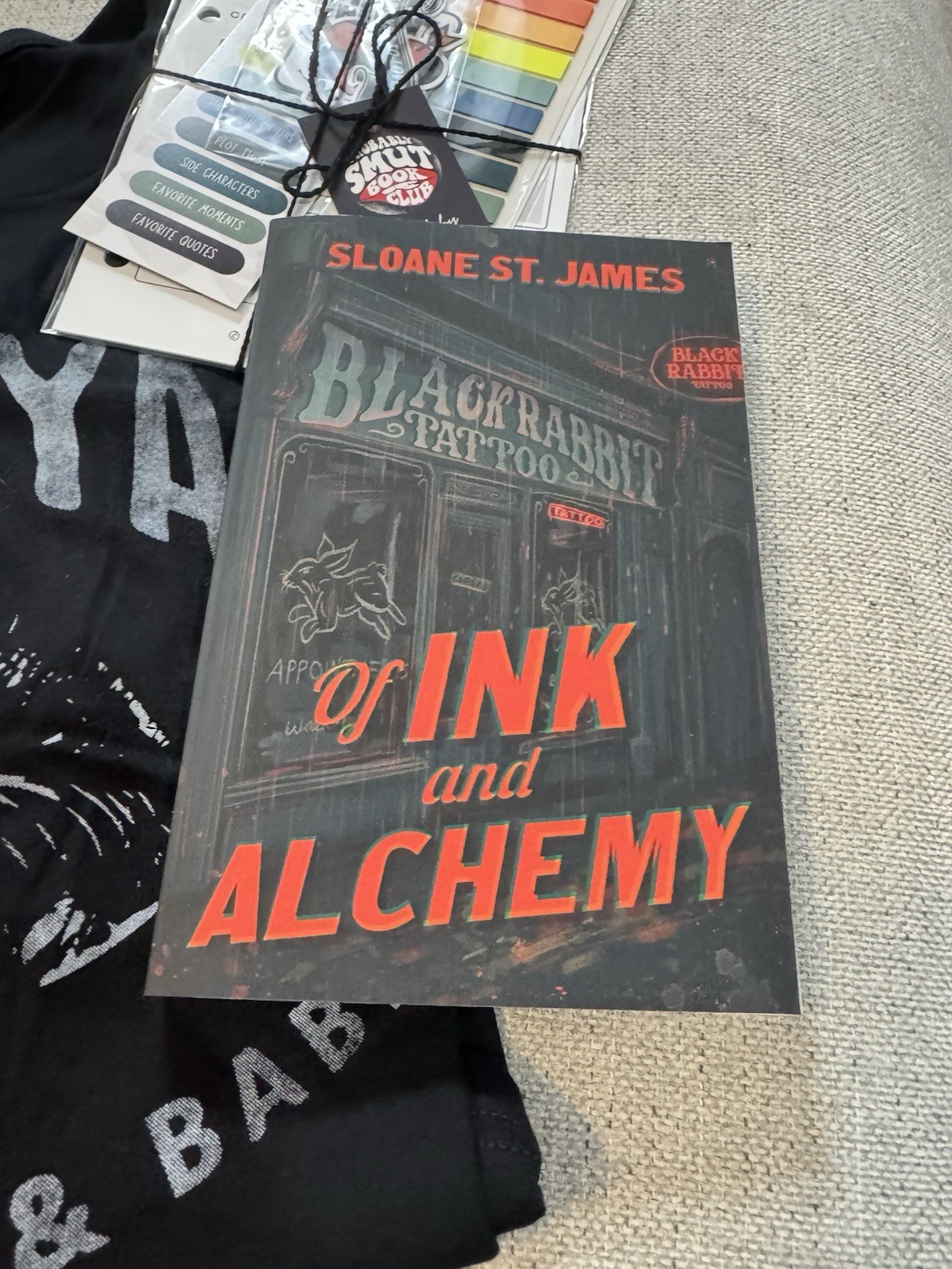 Of Ink And Alchemy By Sloane St James Probably Smut Special Edition + XL T-shirt