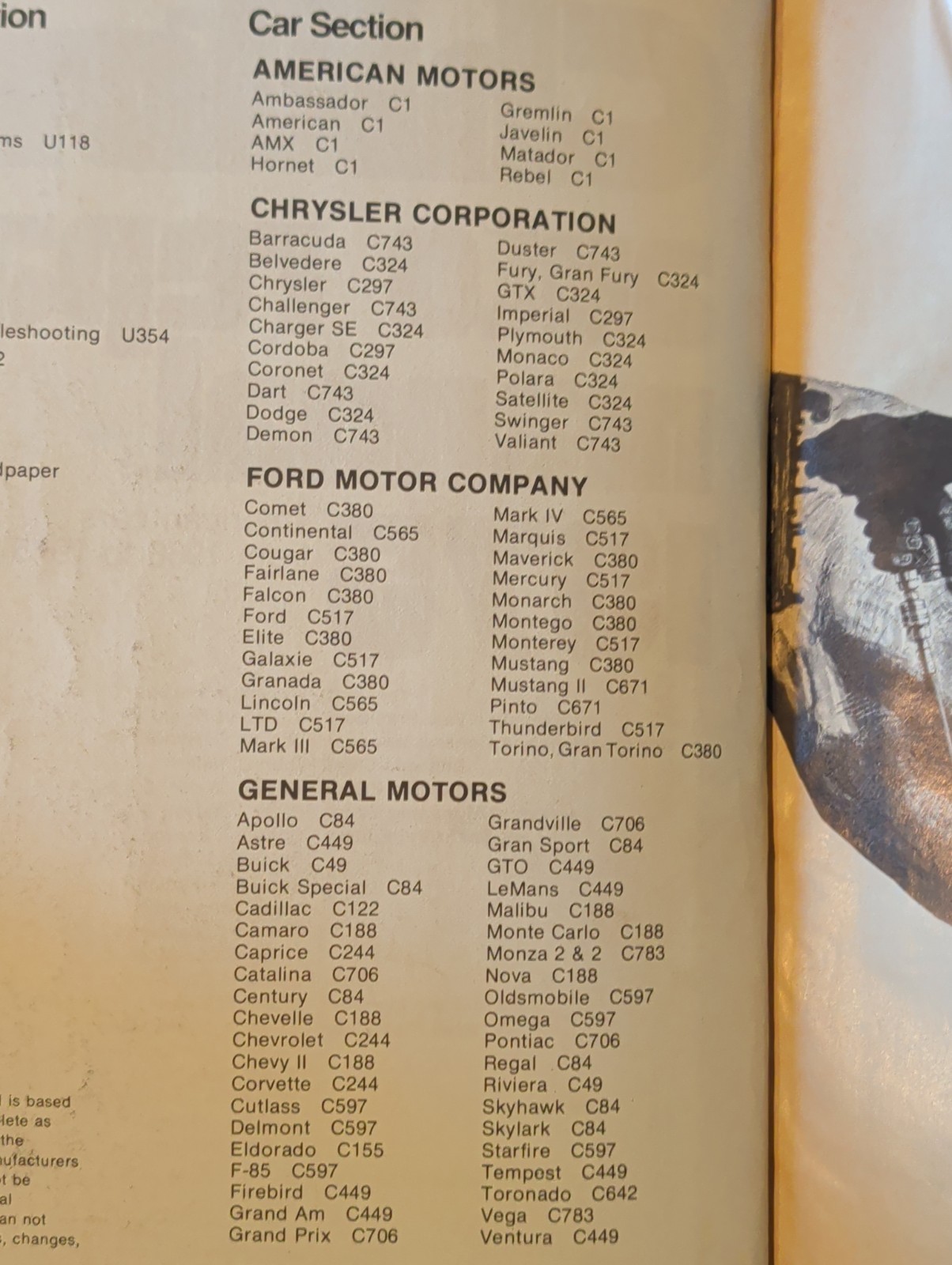 Chilton’s Auto Repair Manual 1975, American Cars from 1968 to 1975