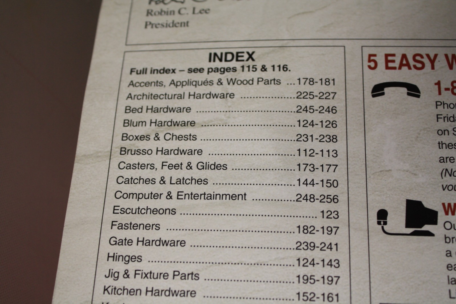 2007/2008 LEE VALLEY Hardware Catalog 256 pages