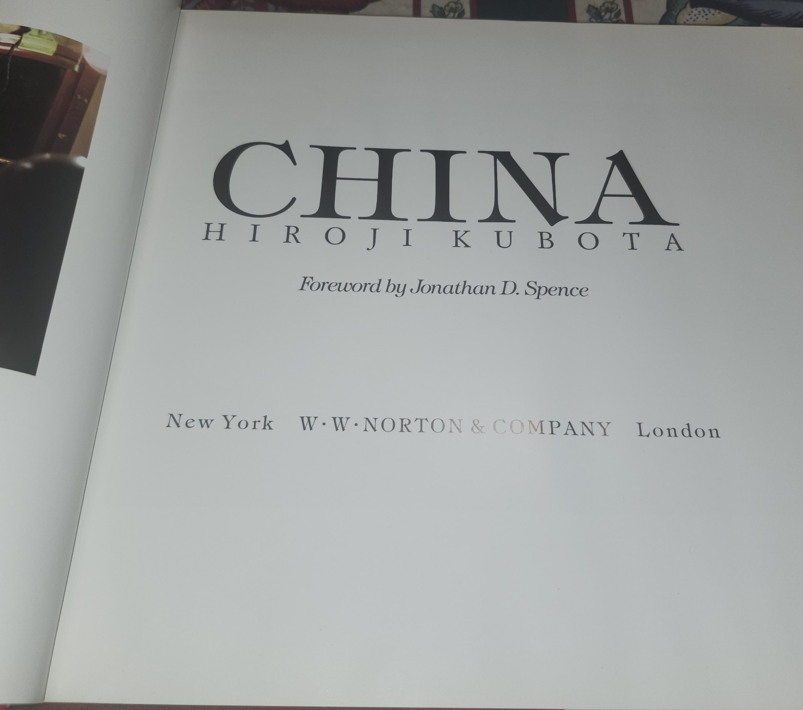 CHINA by Hiroji Kubota Hardcover Book with Paper Cover