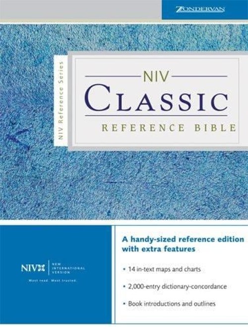 NIV Classic Reference Bible Hardcover Zondervan Staff