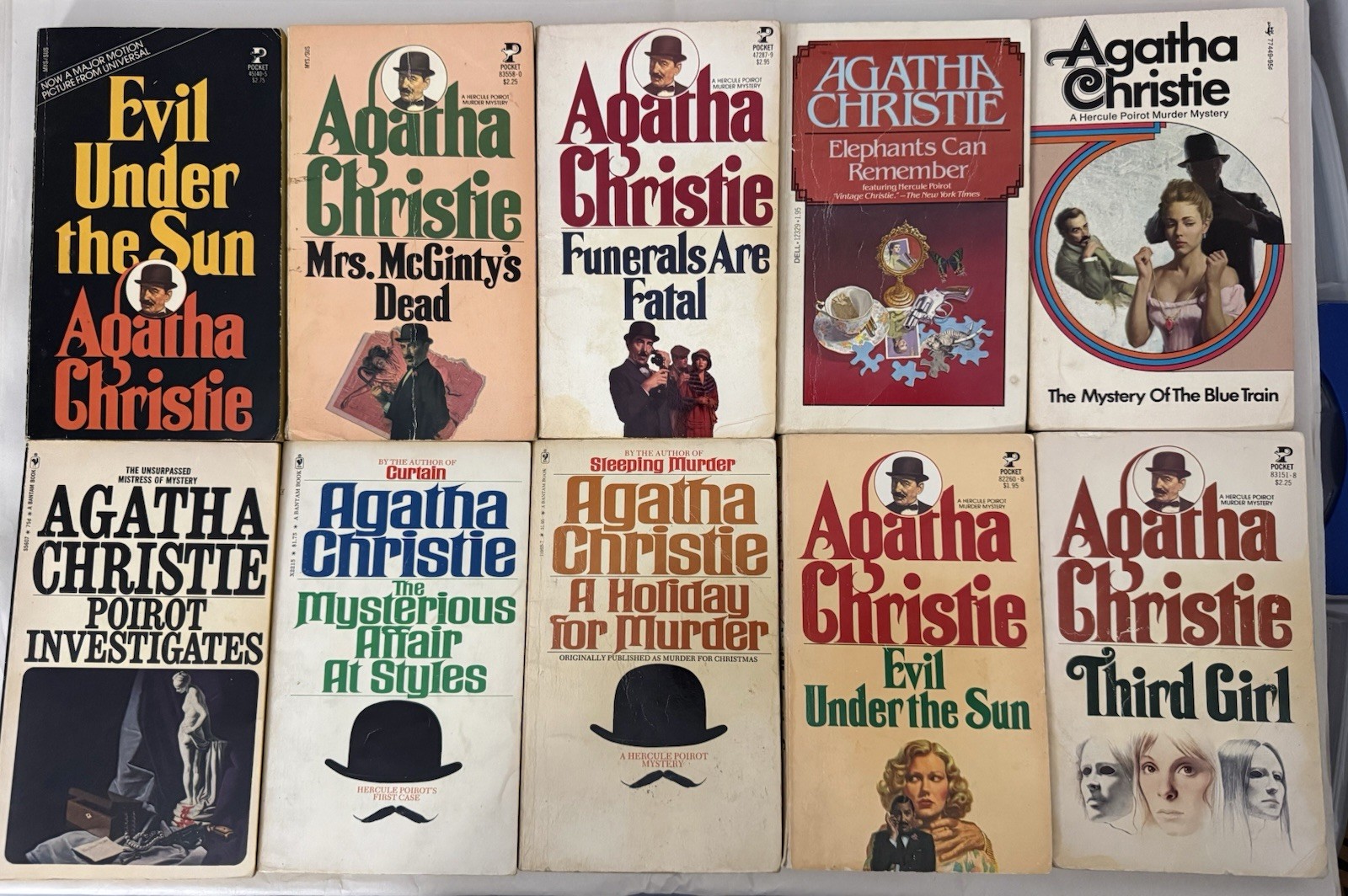Agatha Christie Paperback Lot 47 Books Poirot Marple Mystery Reader Set NO DUPS