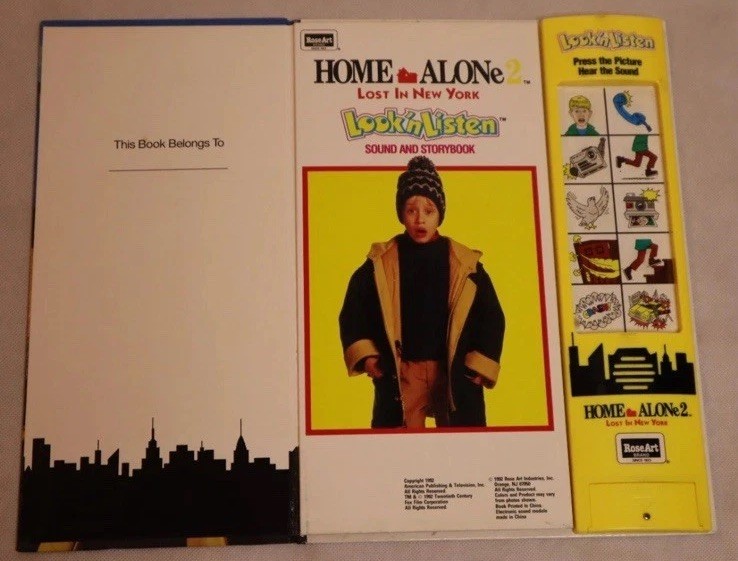 HOME ALONE 2 LOST NEW YORK VTG SOUND & STORYBOOK LOOK ‚N LISTEN ELECTRONIC 1992