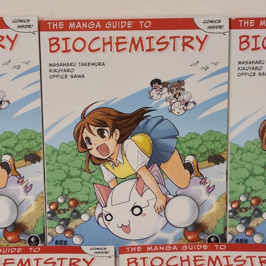 5x The Manga Guide to Biochemistry Book Lot – Takemura, Masaharu, Office Sawa K