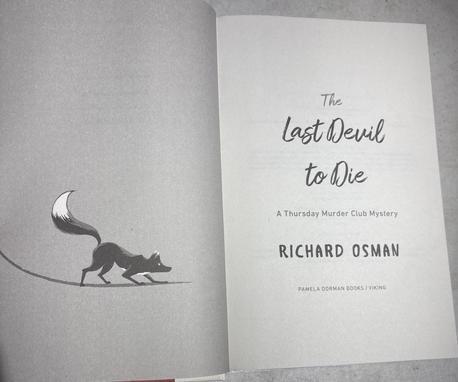 The Last Devil to Die by Richard Osman, signed FIRST EDITION, first printing