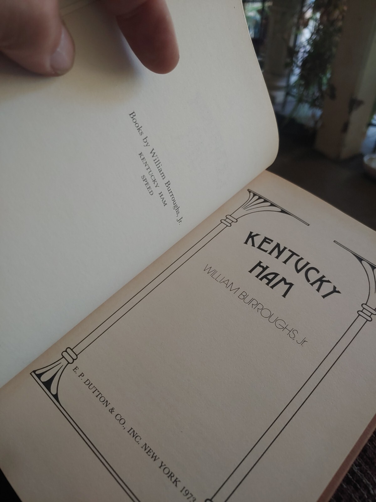 Kentucky Ham By William Burroughs HB Excellent No DJ