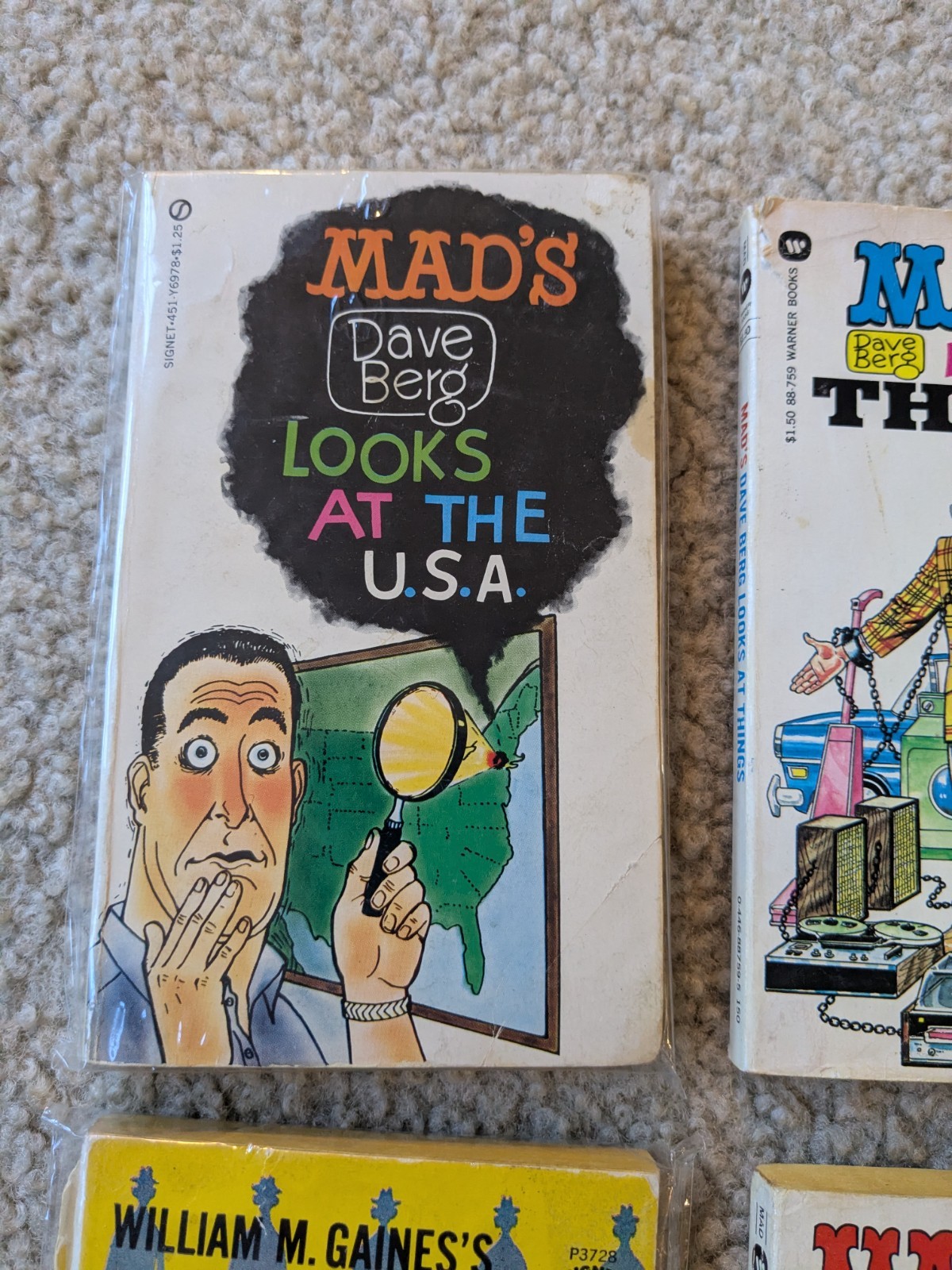 MAD Magazine Paperback Lot 8 Vintage Al Jaffee Dave Berg William Gaines 1970s