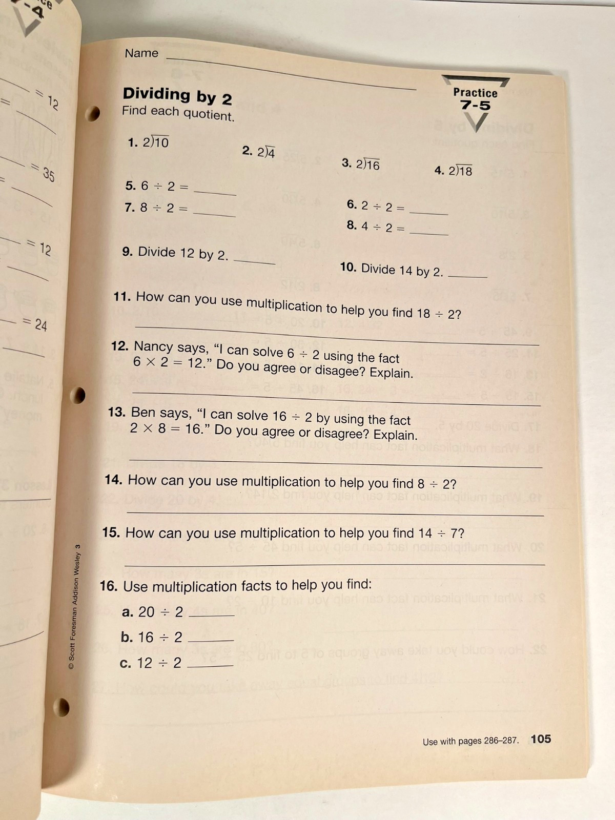 Scott Foresman / Addison Wesley 3rd Grd Math Spiralbound 2 volume TE 0201363860