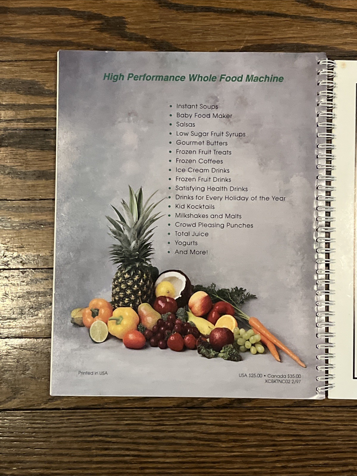 VITA-MIX Recipes and Instructions For Household Use Book Guide Lot of 2