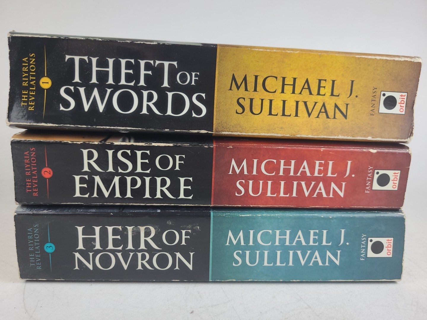 Lot 3 Riyria Revelations PB Books Theft Swords Rise Empire Heir Novron Sullivan
