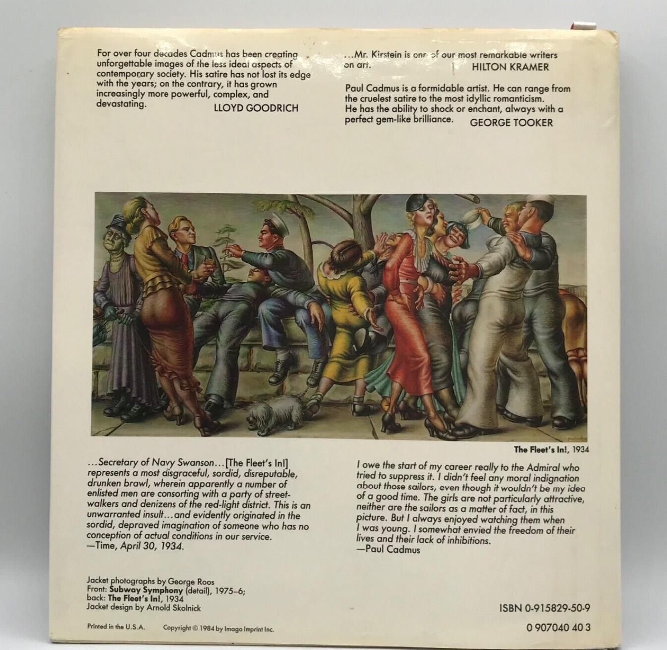 Paul Cadmus 3 Book Package deal, includes Lincoln Kirstein 1992 and 1984