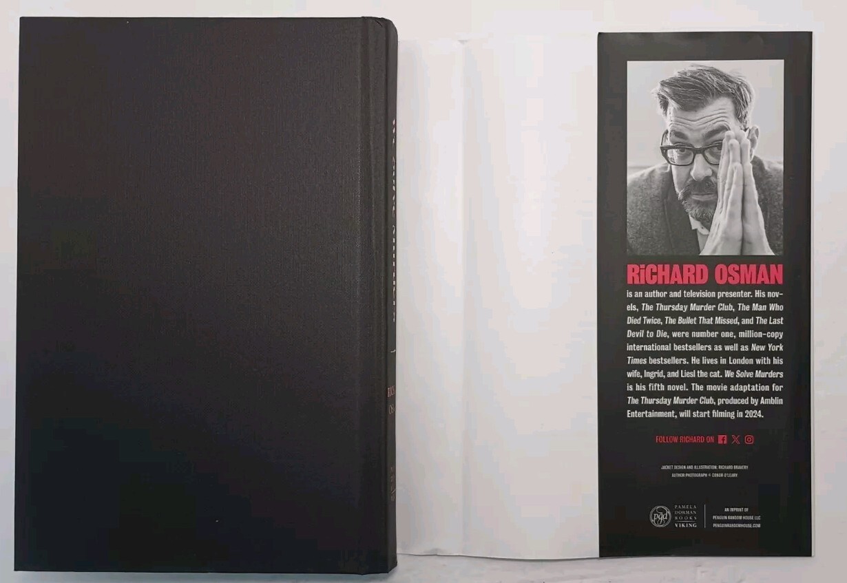 WE SOLVE MURDERS by Richard Osman (2024, HC/DJ 1st/1s) * SIGNED * FREE SHIPPING