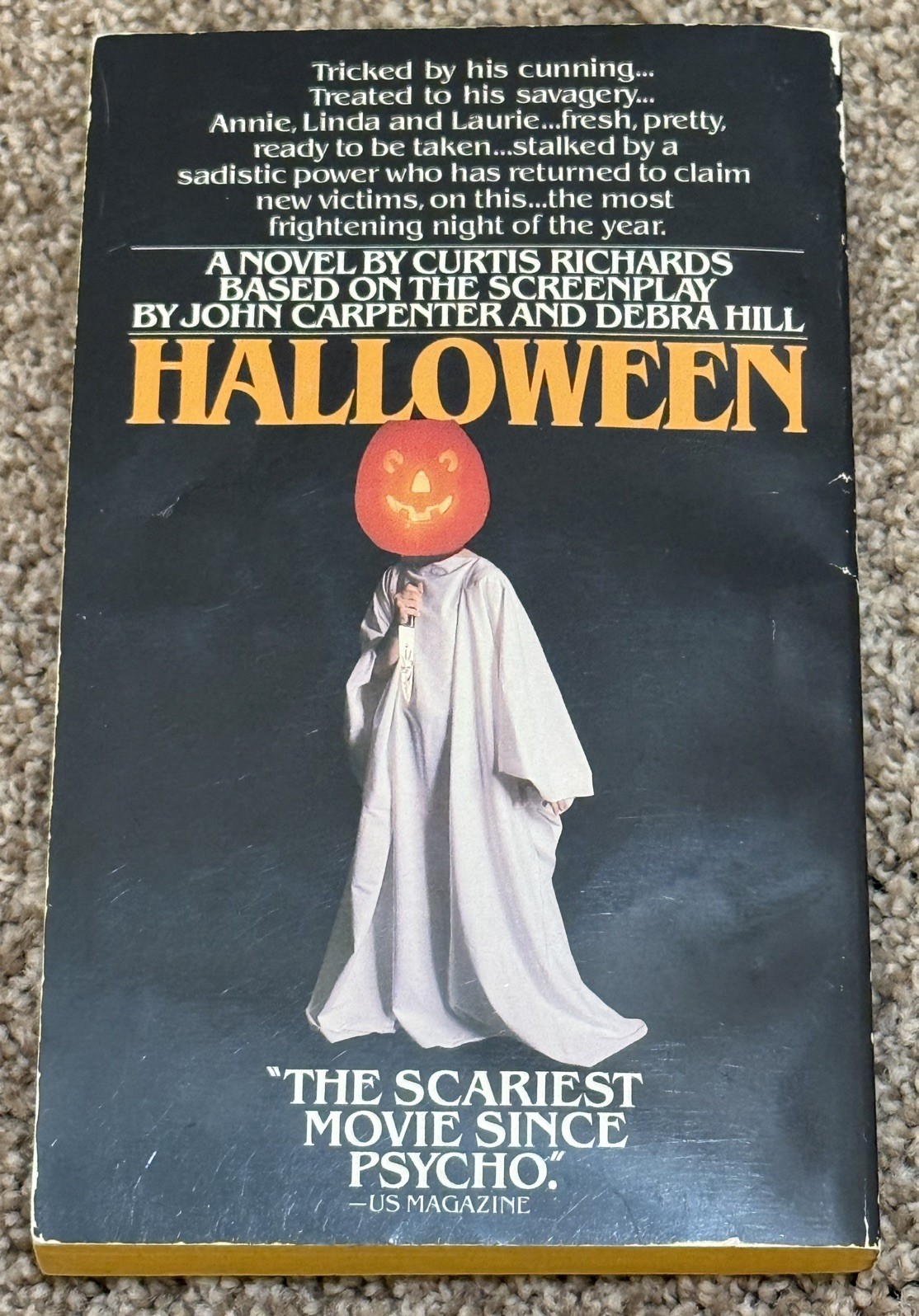 Halloween Paperback Book First Edition Bantam Curtis Richards Myers Carpenter