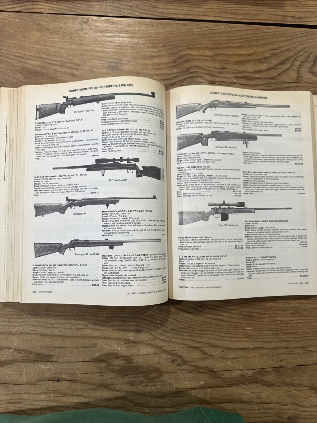 Vintage Gun Digest 1986 40th Annual Edition Ken Warner