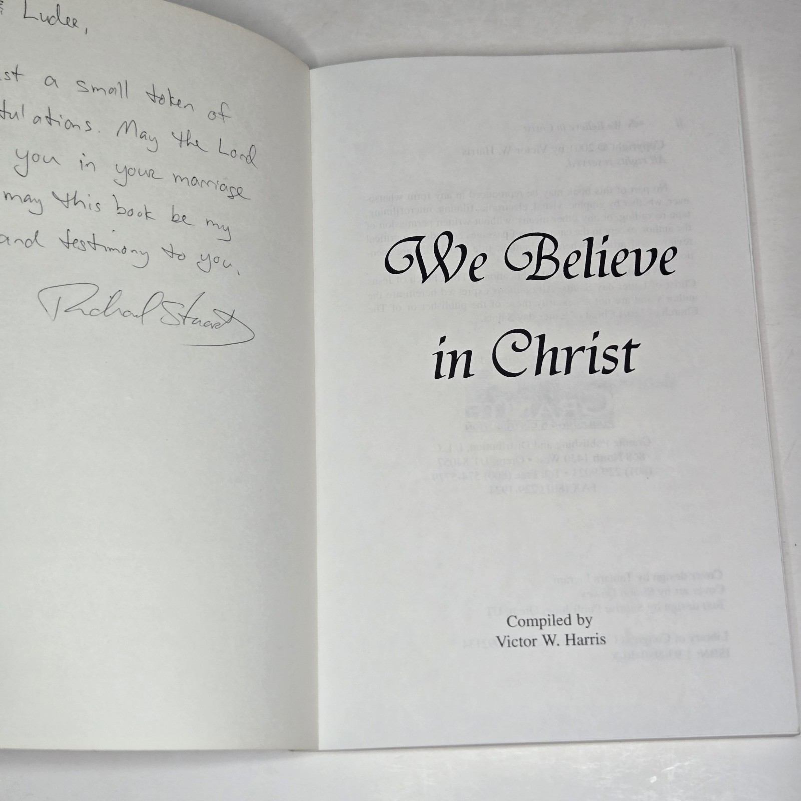 We Believe in Christ (Paperback, 2001) Victor Harris Church Of Latter Day Saints