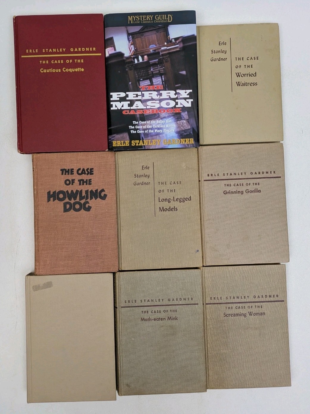 Lot of 21 Vintage Perry Mason Books Erle Stanley Gardner Hardcover Set 50s 60s