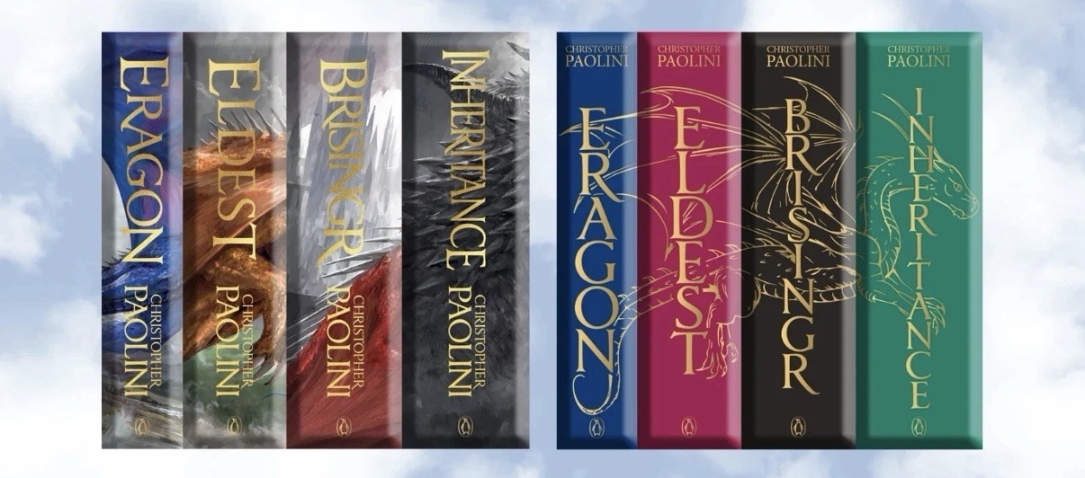 Eragon Series by Christopher Paolini – Broken Binding – SIGNED – Alt Jackets