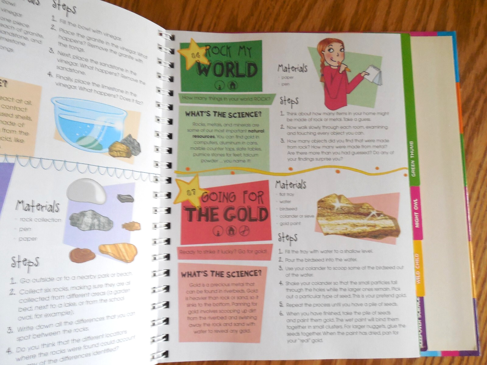 Hinkler Books „Funky Science“ for Girls with 280+ Experiments HC Spiral Book