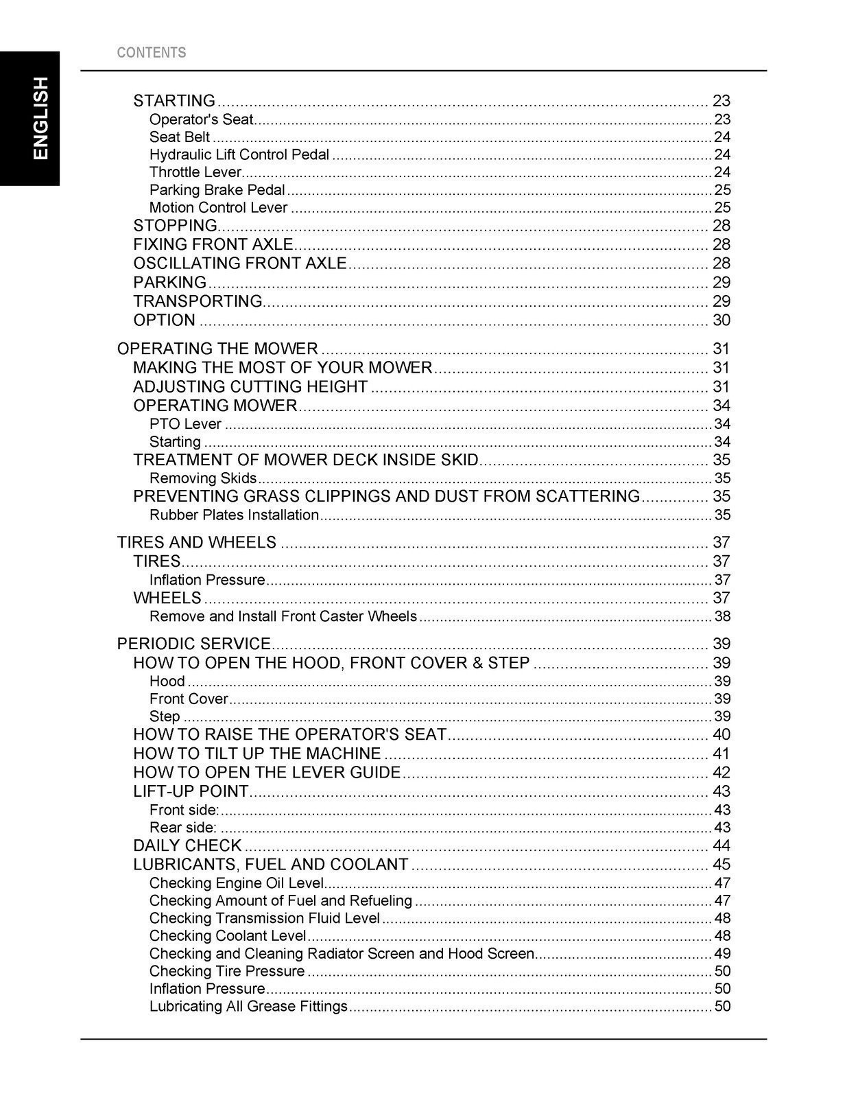 KUBOTA ZD1211 ZD1211R ZD1211L ZD1211RL MOWER OPERATOR MANUAL : BOUND