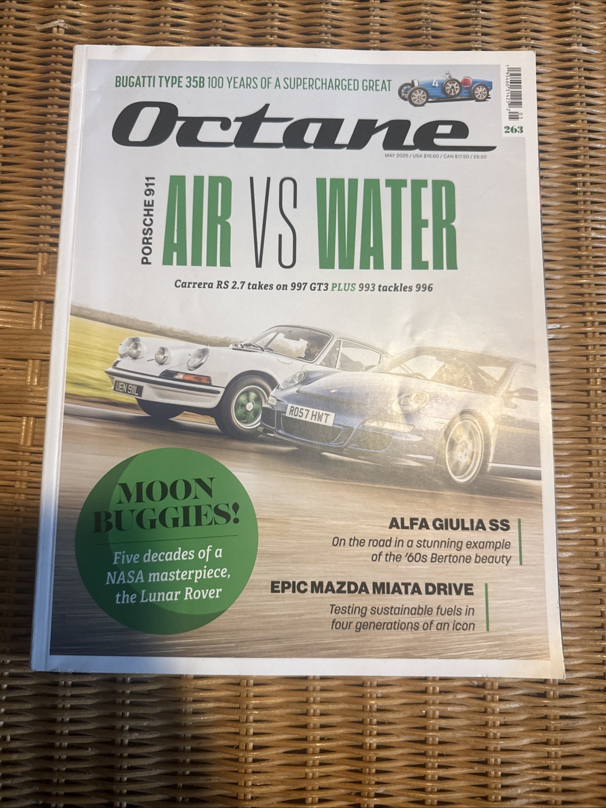 UK Octane Magazine #263, Porsche 911 Air vs Water, Bugatti, NASA, Mazda May 2025