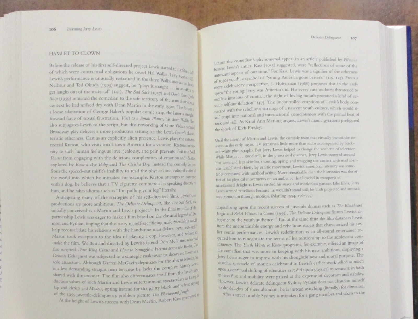 „Inventing Jerry Lewis“ Hardcover Book (2000) Frank Krutnik – First Edition