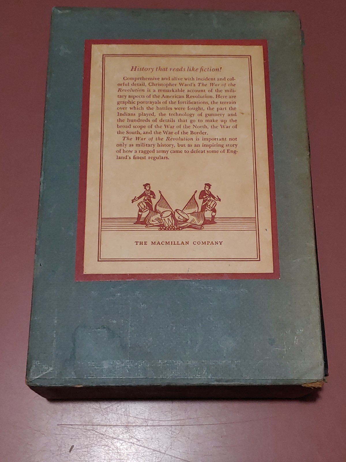 The War of the Revolution by C. Ward, 2 Volume Set, Box, The Macmillan Co., 1952