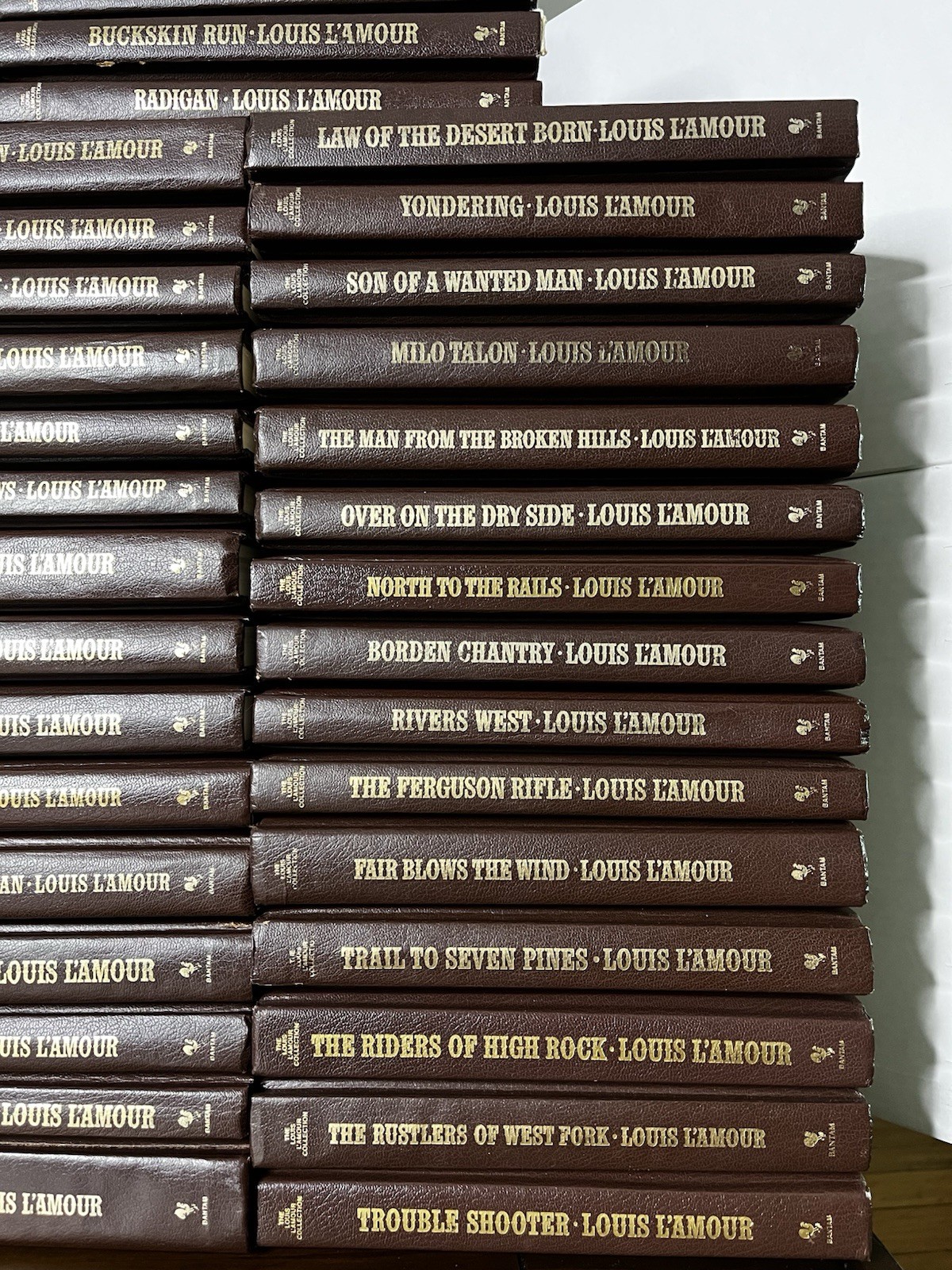 The Louis L’Amour Collection Leatherette Hardcover Books (Sold Individually)