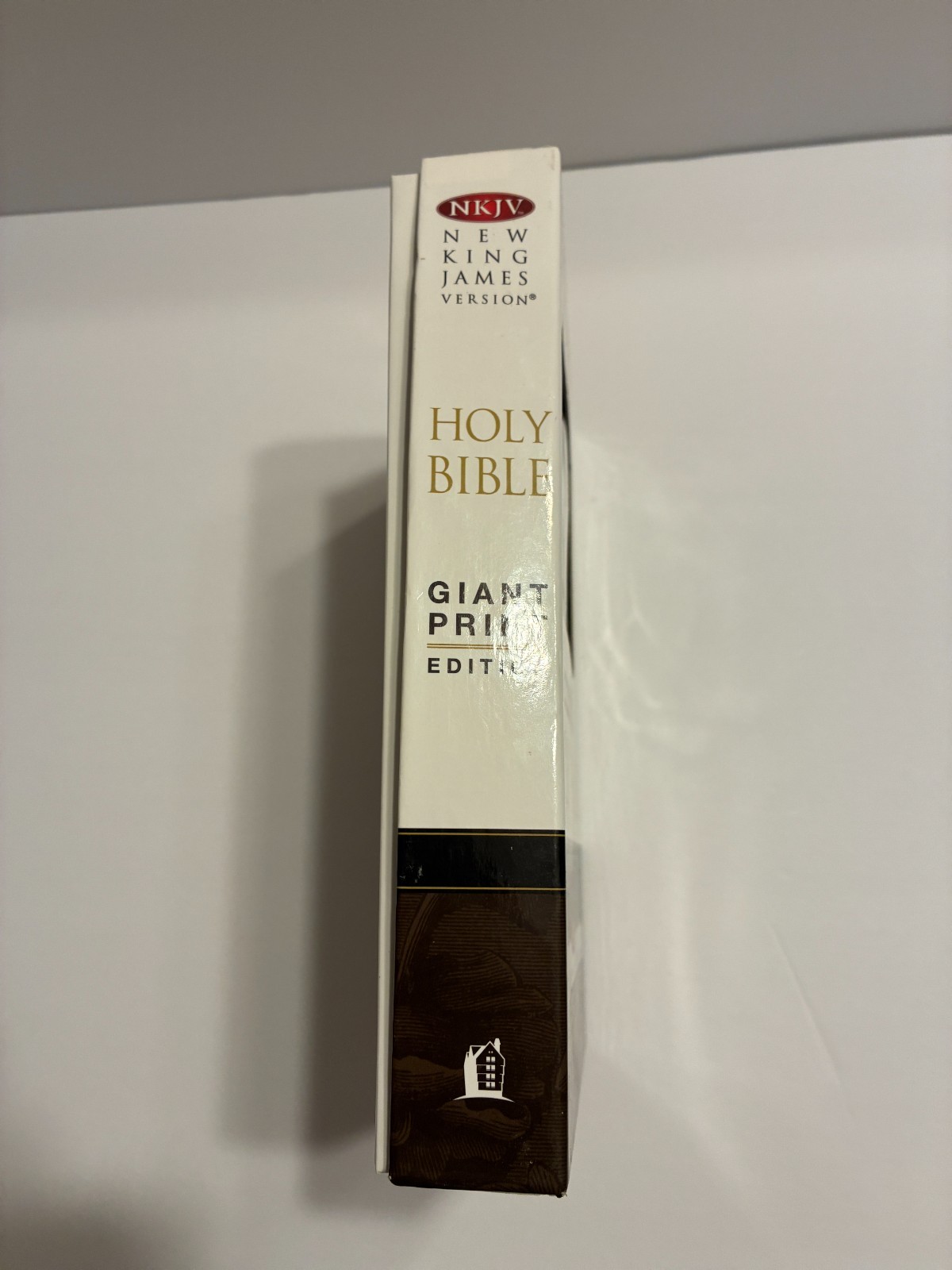 NKJV Holy Bible Giant Print Red Letters Leather New King James Brown Nelson